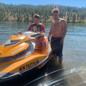 Family on a Sea-Doo at Lake Whatcom
